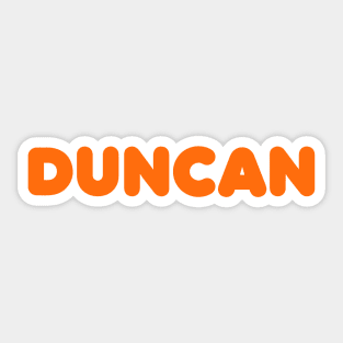 DUNCAN rebrand! Sticker